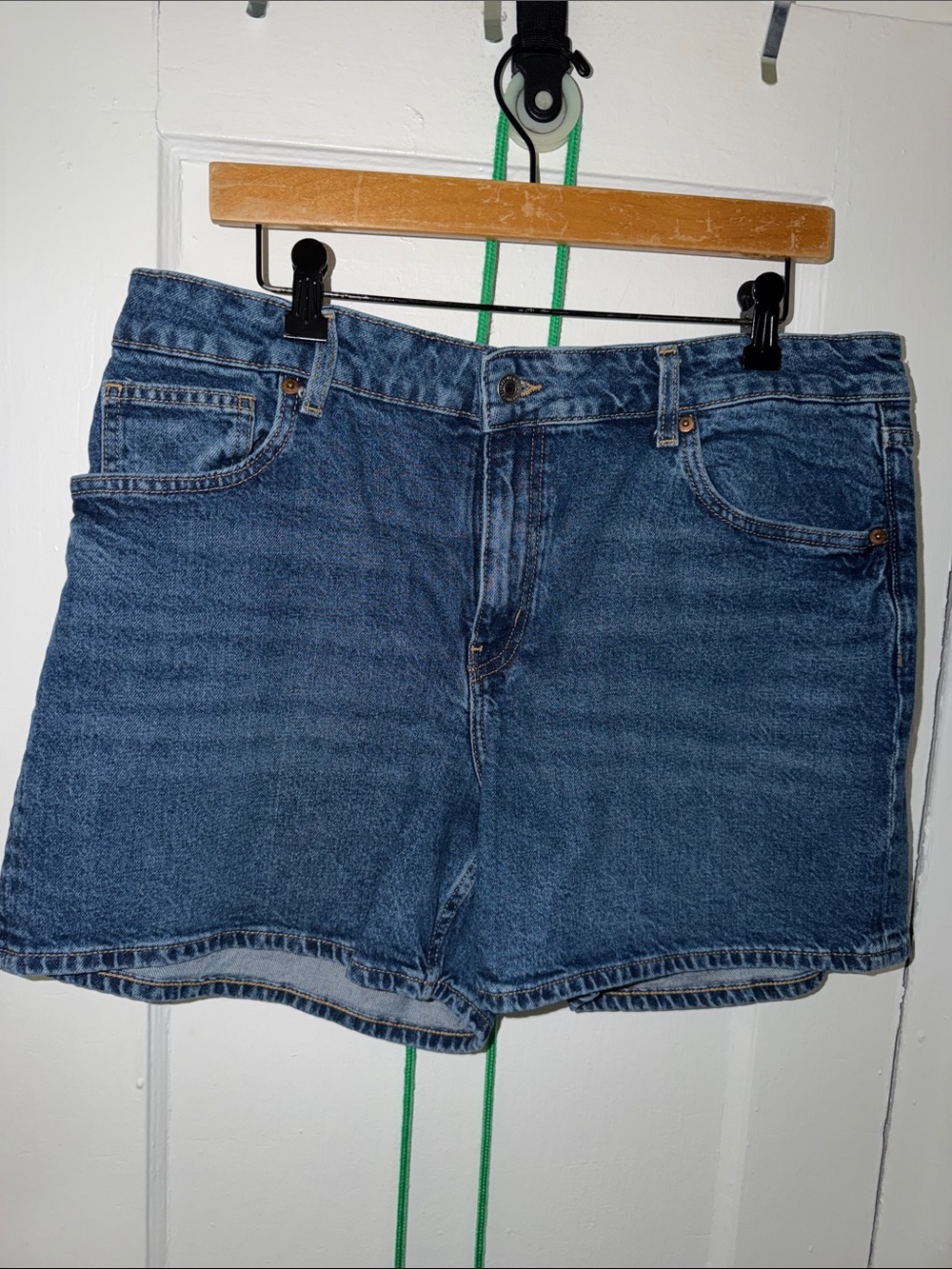 H&M Women's Dark Blue Denim Jean Shorts